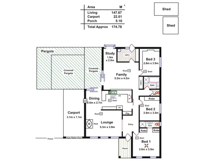 Floorplan of Homely house listing, 2 Nankeen Street, Modbury Heights SA 5092