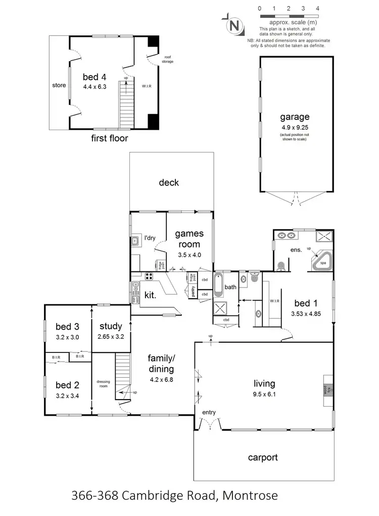 Floorplan of Homely house listing, 366-368 Cambridge Road, Montrose VIC 3765
