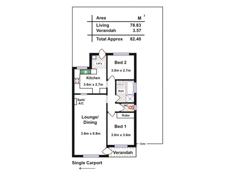 Floorplan of Homely unit listing, 17/222 Nelson Road, Para Vista SA 5093