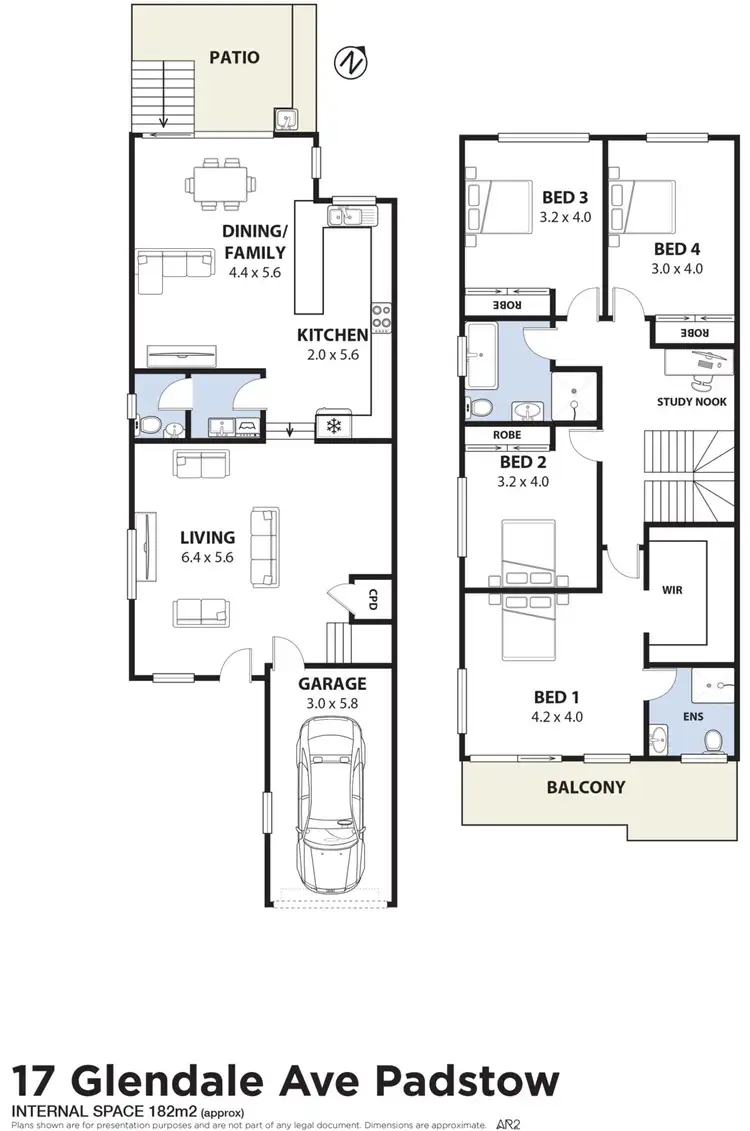 Floorplan of Homely semi-detached listing, 17 Glendale Avenue, Padstow NSW 2211