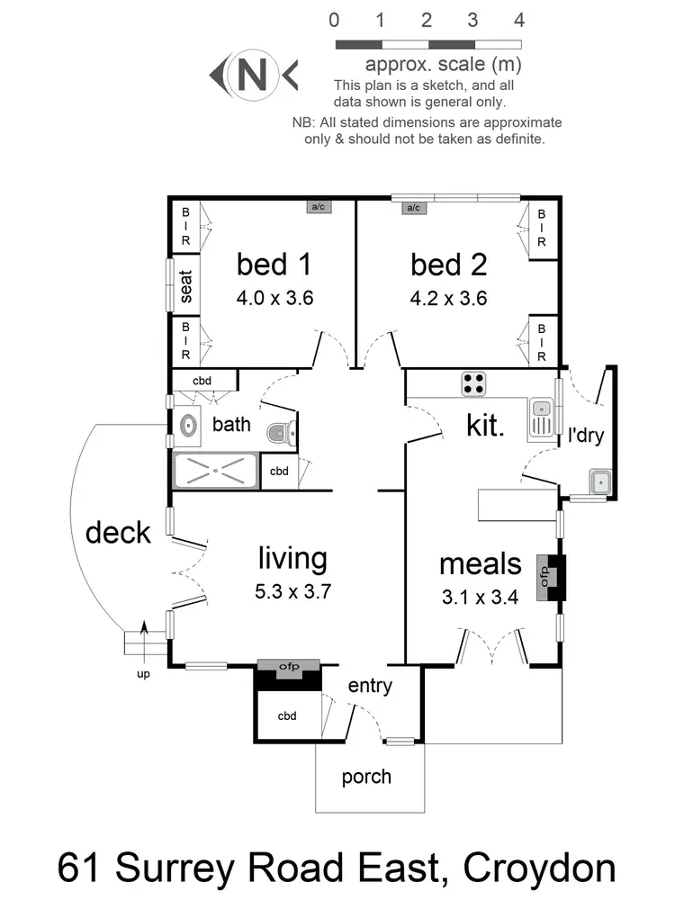 Floorplan of Homely house listing, 61 Surrey Road East, Croydon VIC 3136