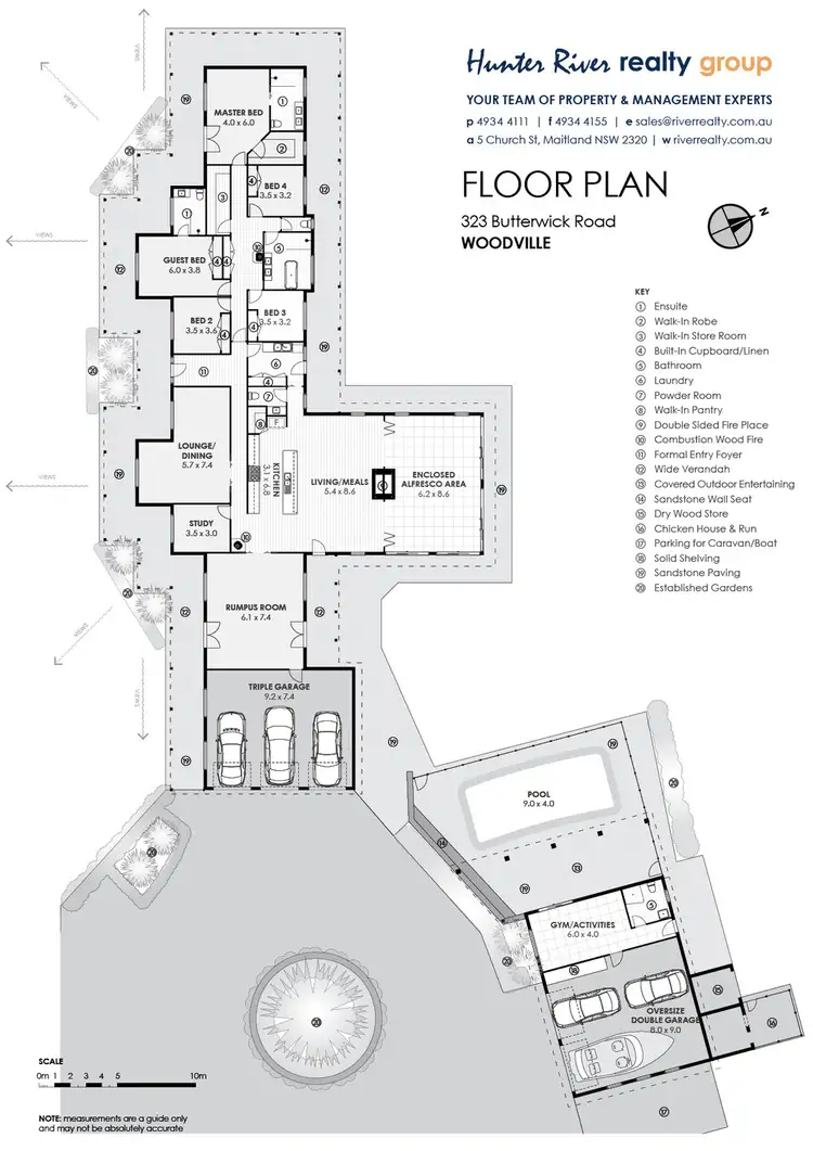 Floorplan of Homely rural property listing, 323 Butterwick Road, Butterwick NSW 2321
