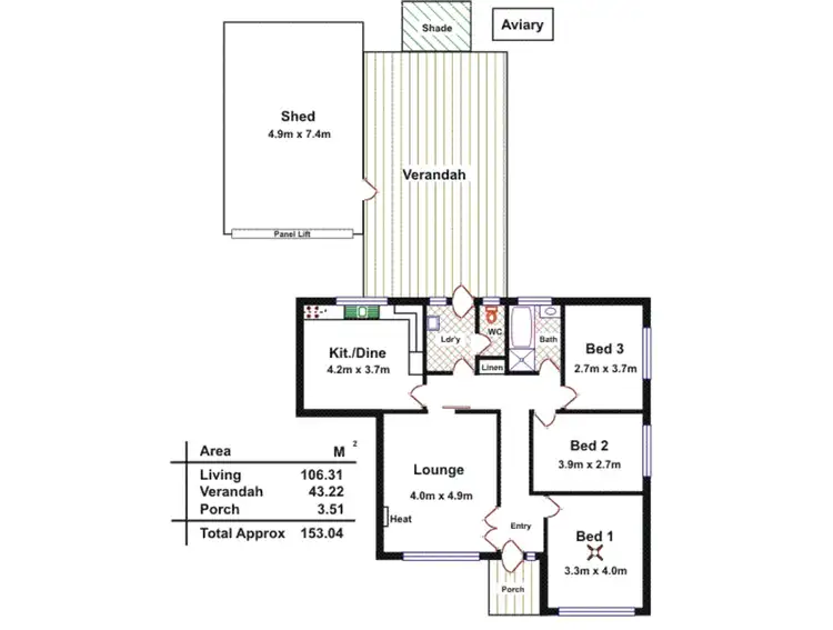Floorplan of Homely house listing, 28 Michael Avenue, Modbury North SA 5092