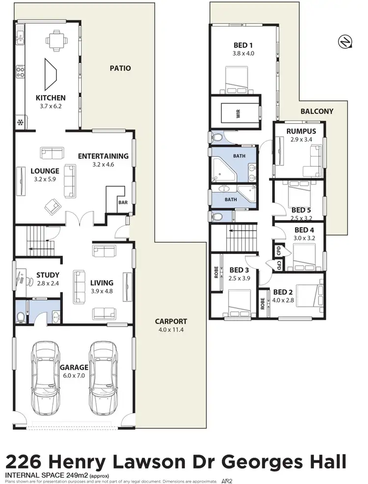Floorplan of Homely house listing, 226 Henry Lawson Drive, Georges Hall NSW 2198