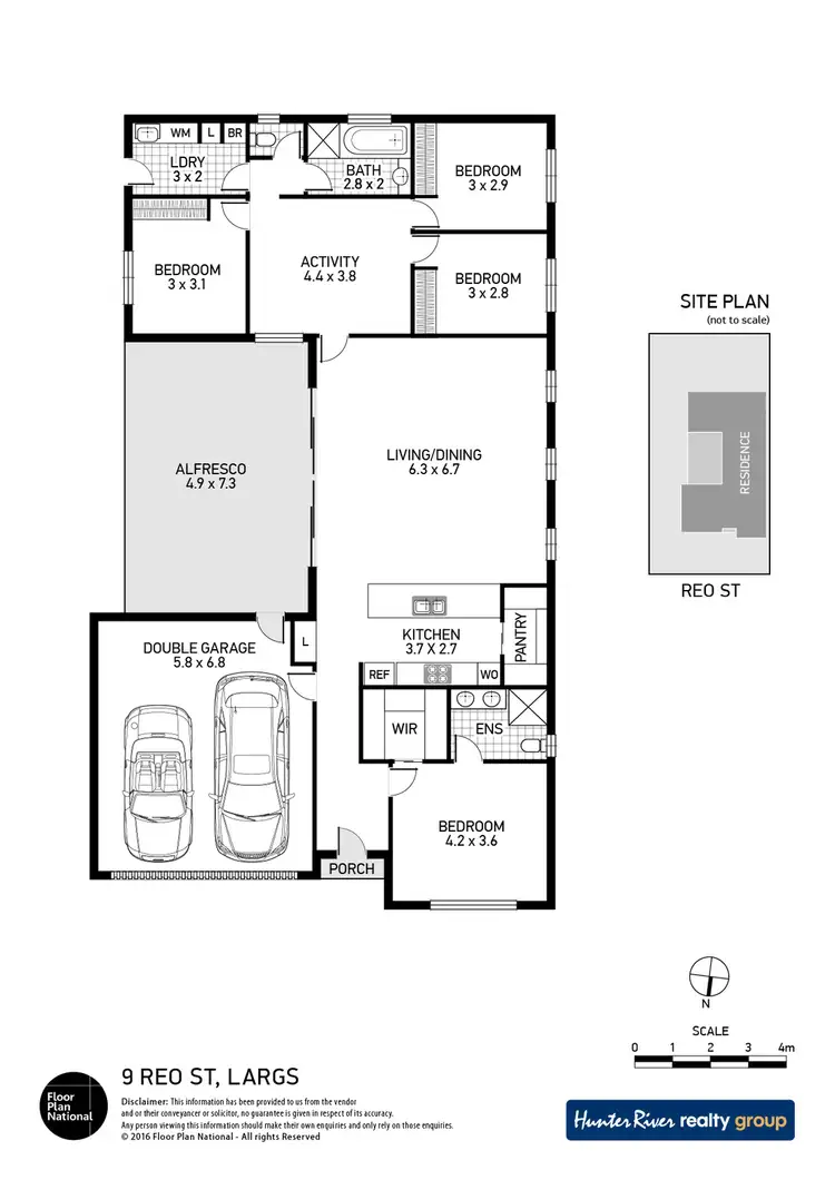 Floorplan of Homely house listing, 9 Reo Street, Largs NSW 2320