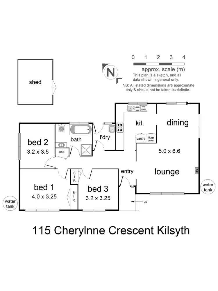 Floorplan of Homely house listing, 115 Cherylnne Crescent, Kilsyth VIC 3137