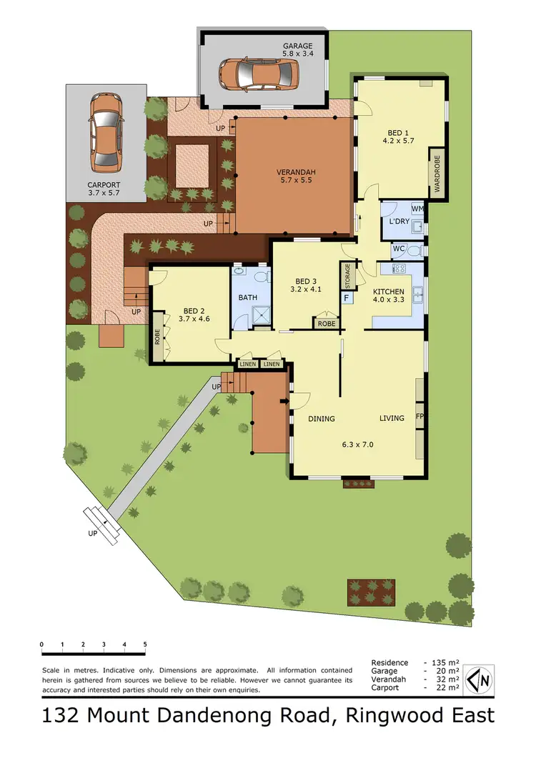 Floorplan of Homely house listing, 132 Mount Dandenong Road, Ringwood East VIC 3135
