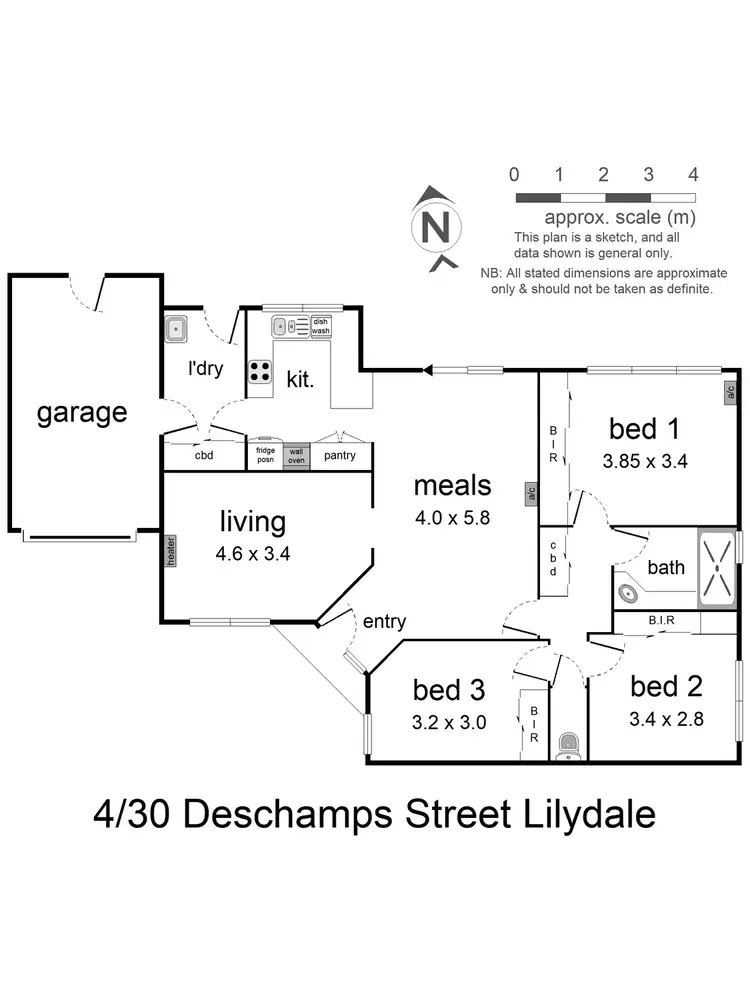 Floorplan of Homely unit listing, 4/30 Deschamps Street, Lilydale VIC 3140