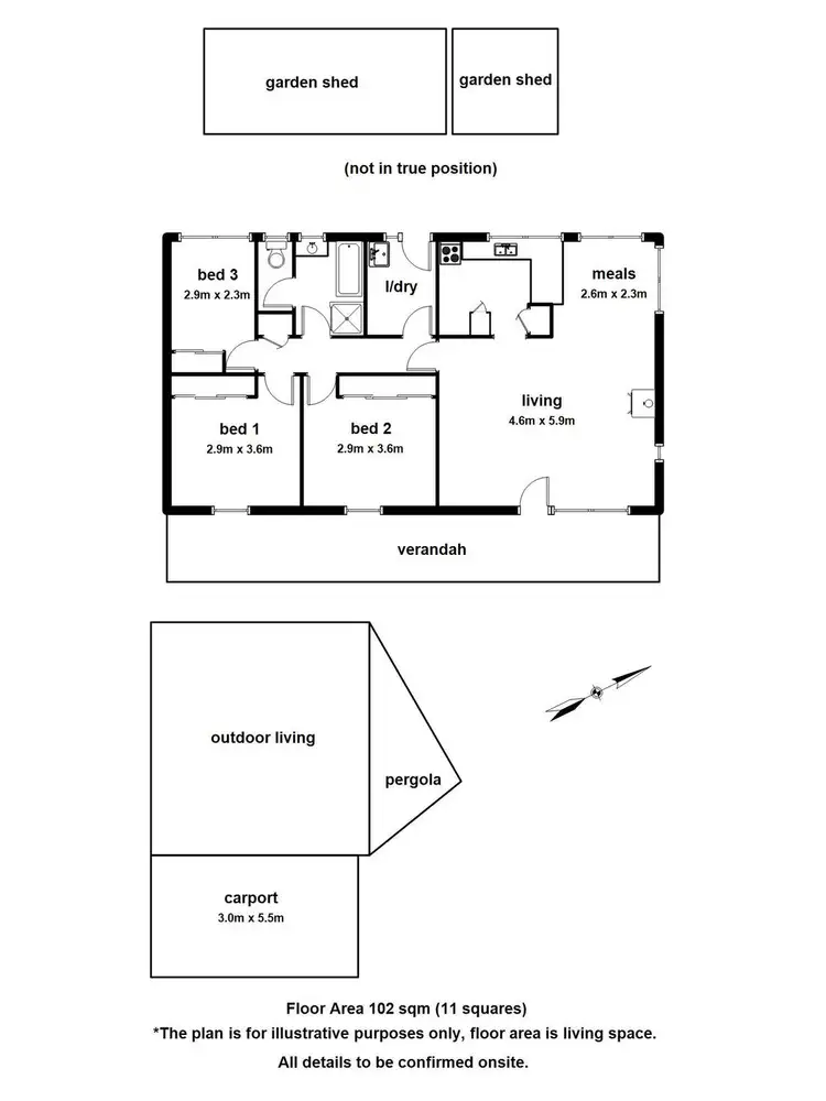 Floorplan of Homely house listing, 6 Tulloch Street, Millgrove VIC 3799