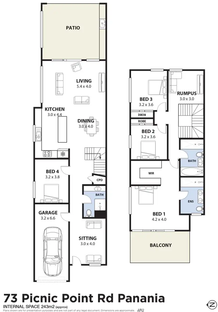 Floorplan of Homely semi-detached listing, 73 Picnic Point Road, Panania NSW 2213