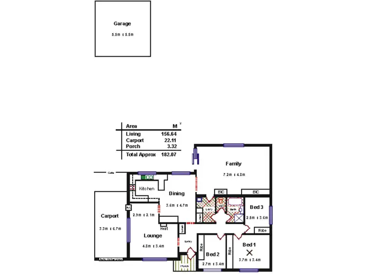 Floorplan of Homely house listing, 4 Gaylard Crescent, Redwood Park SA 5097