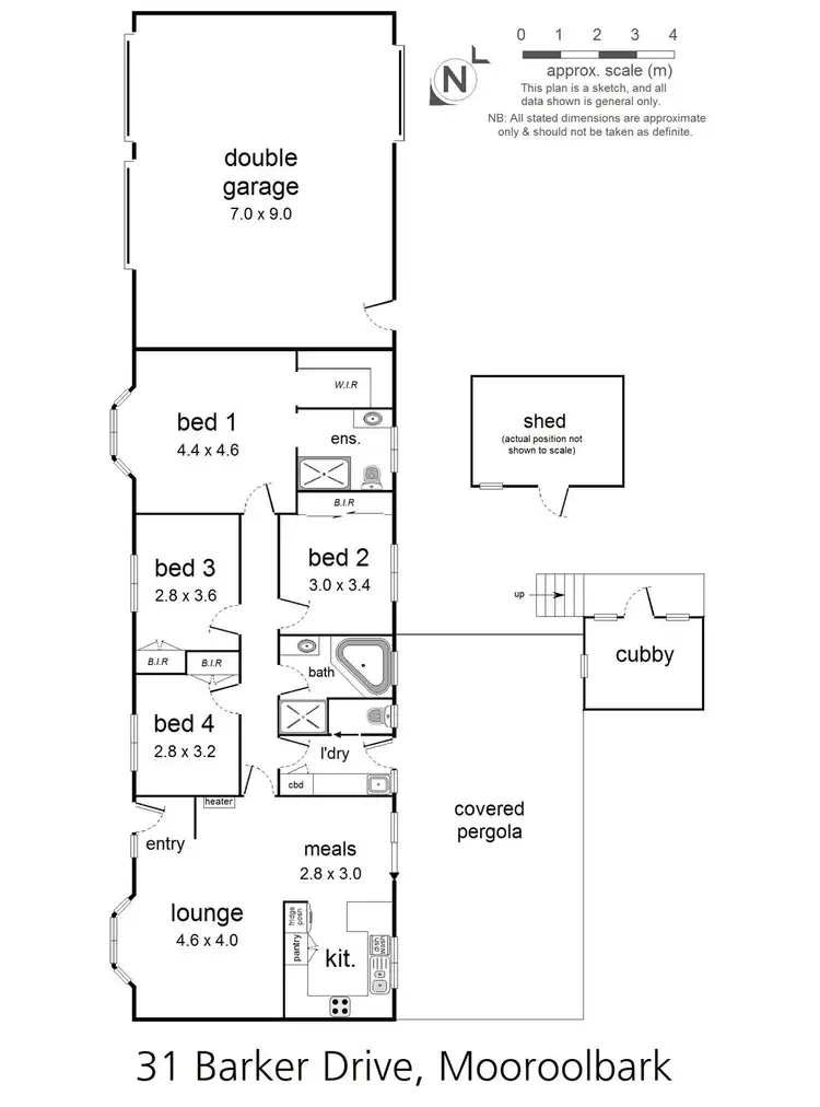 Floorplan of Homely house listing, 31 Barker Drive, Mooroolbark VIC 3138