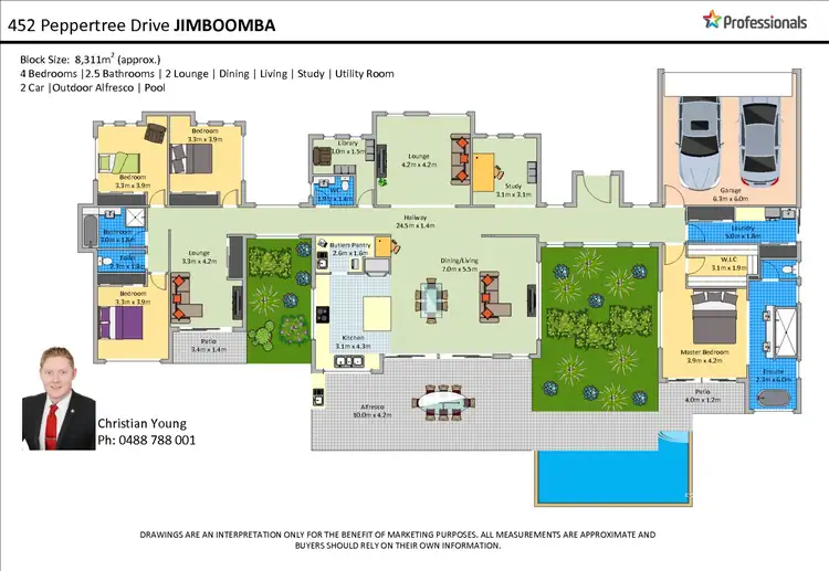 Floorplan of Homely house listing, 452 Peppertree Drive, Jimboomba QLD 4280