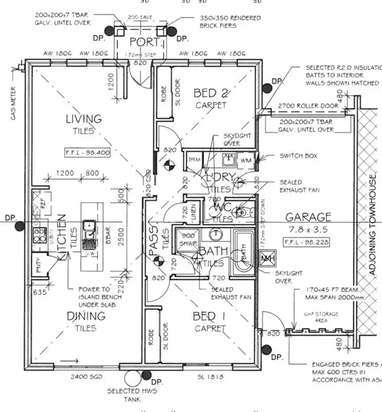 Floorplan of Homely townhouse listing, 1/20 Dowding Street, California Gully VIC 3556
