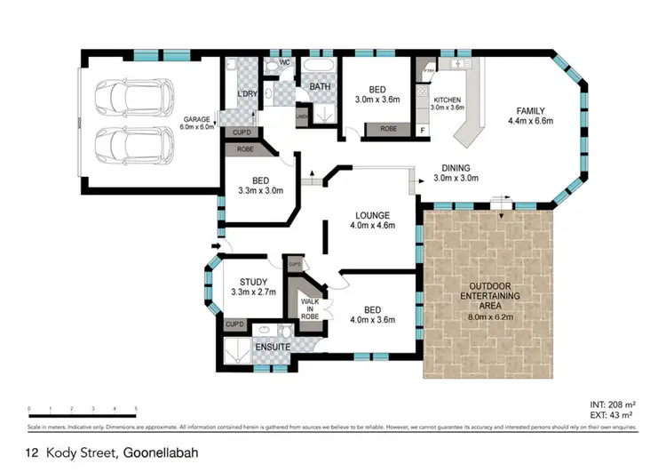 Floorplan of Homely house listing, 12 Kody St, Goonellabah NSW 2480