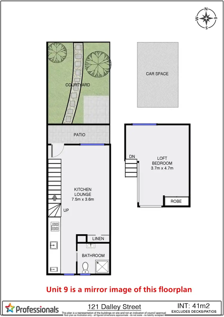 Floorplan of Homely apartment listing, 9/121 Dalley Street, Mullumbimby NSW 2482