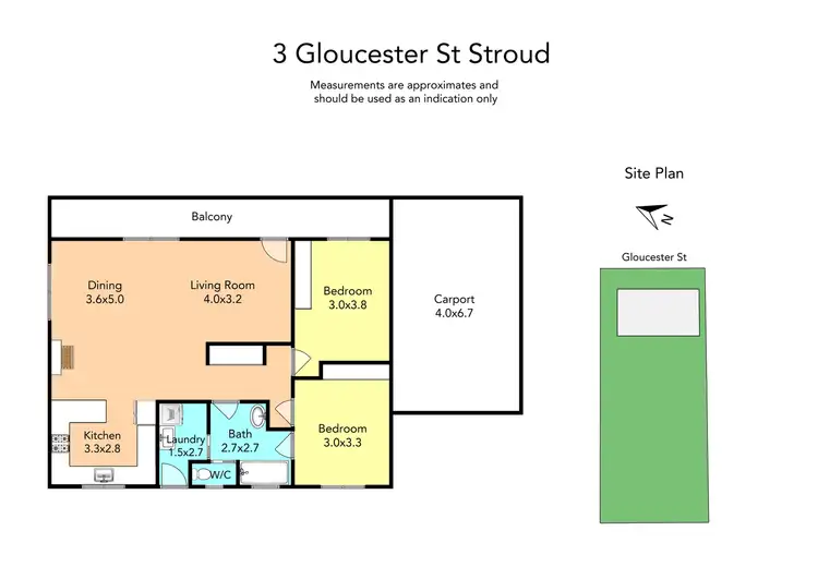 Floorplan of Homely house listing, 3 Gloucester Street, Stroud NSW 2425
