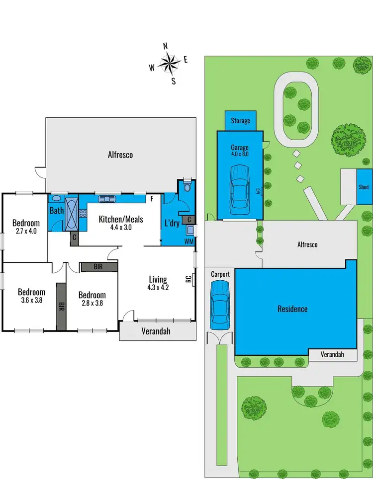 Floorplan of Homely house listing, 74 Cox Road, Corio VIC 3214