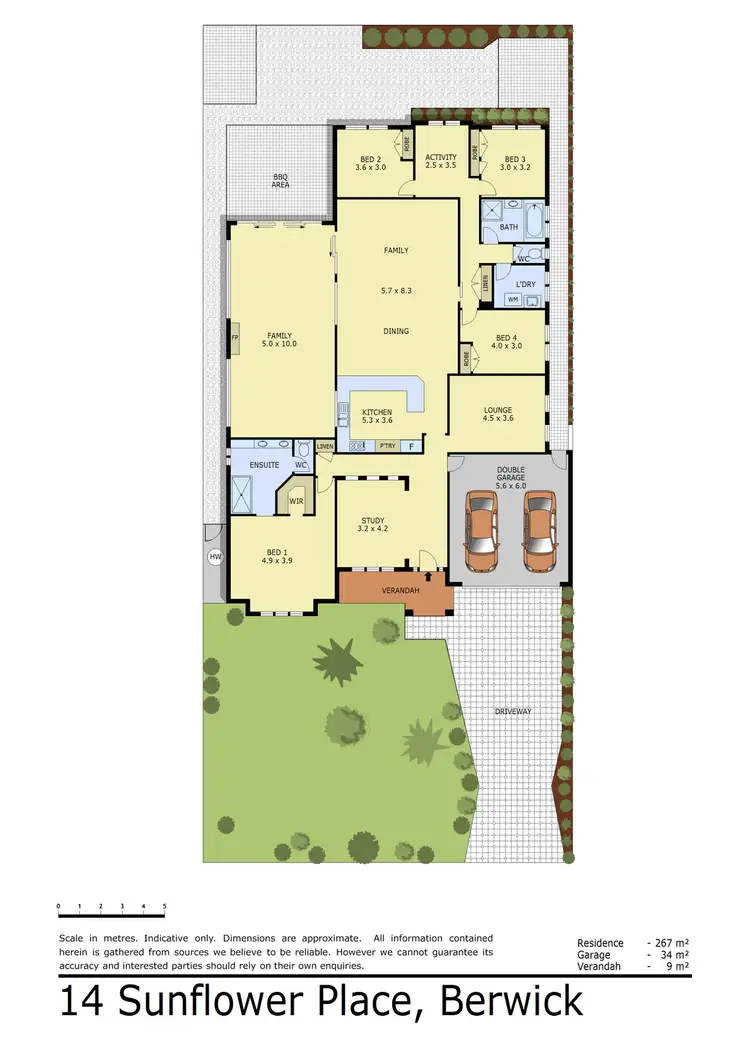 Floorplan of Homely house listing, 14 Sunflower Place, Berwick VIC 3806
