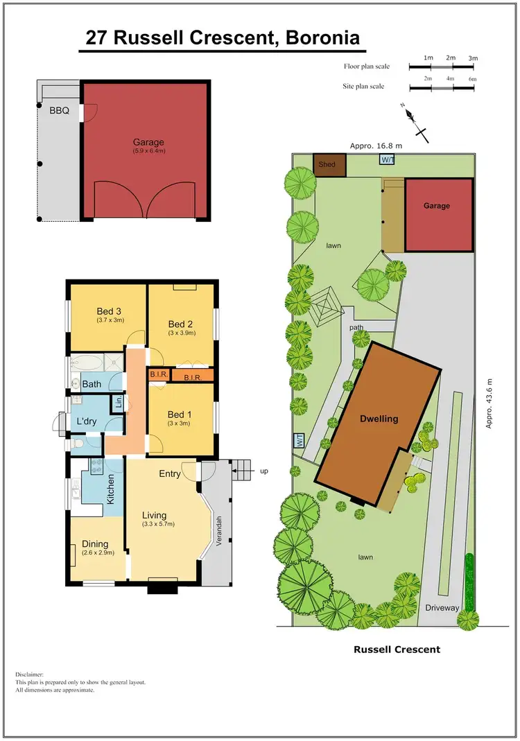 Floorplan of Homely house listing, 27 Russell Crescent, Boronia VIC 3155