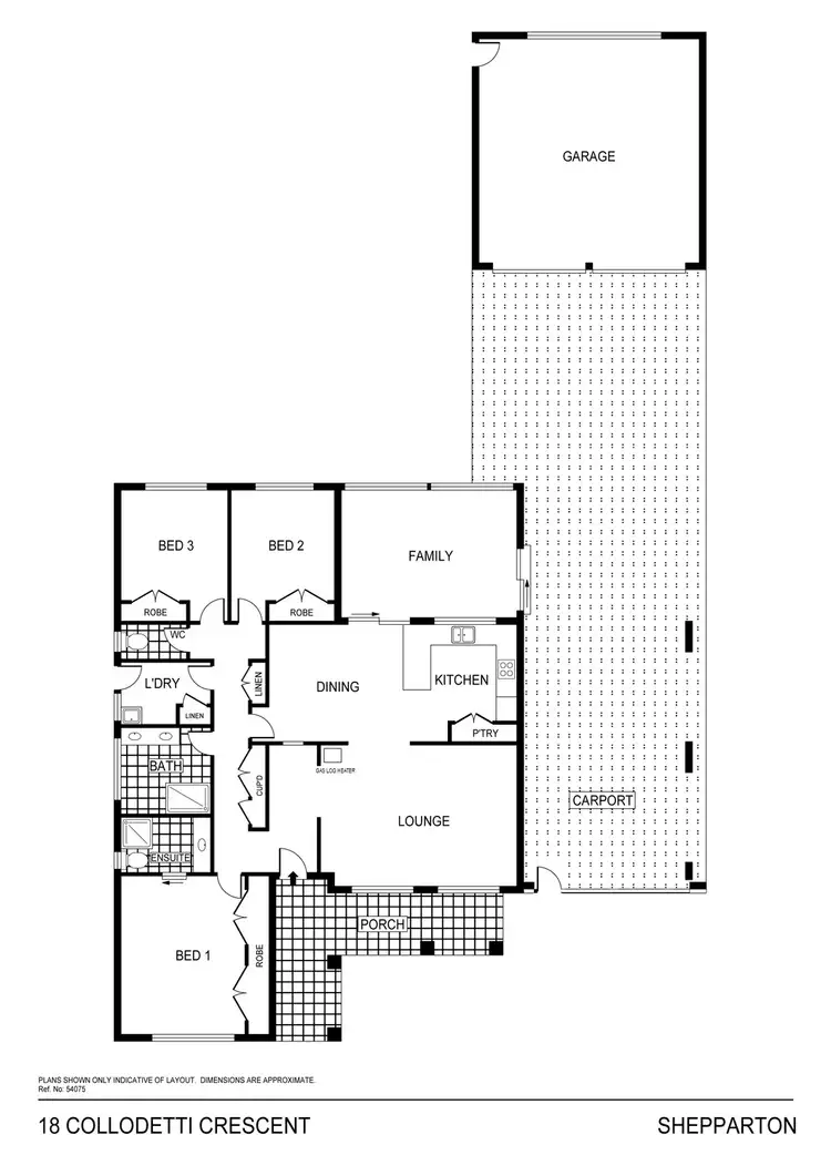 Floorplan of Homely house listing, 18 Collodetti Crescent, Shepparton VIC 3630