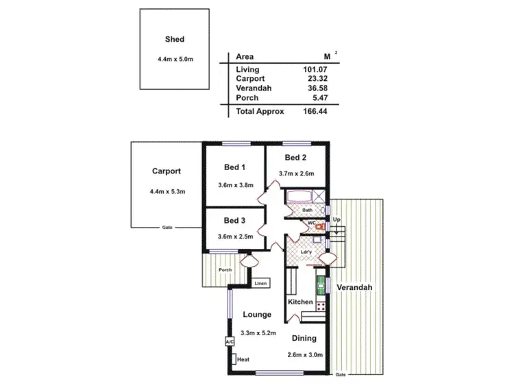 Floorplan of Homely house listing, 49 Baldock Road, Ingle Farm SA 5098