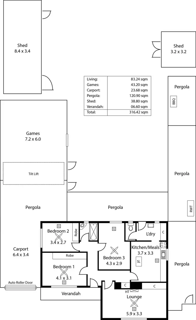 Floorplan of Homely house listing, 14 Gibson Street, West Beach SA 5024