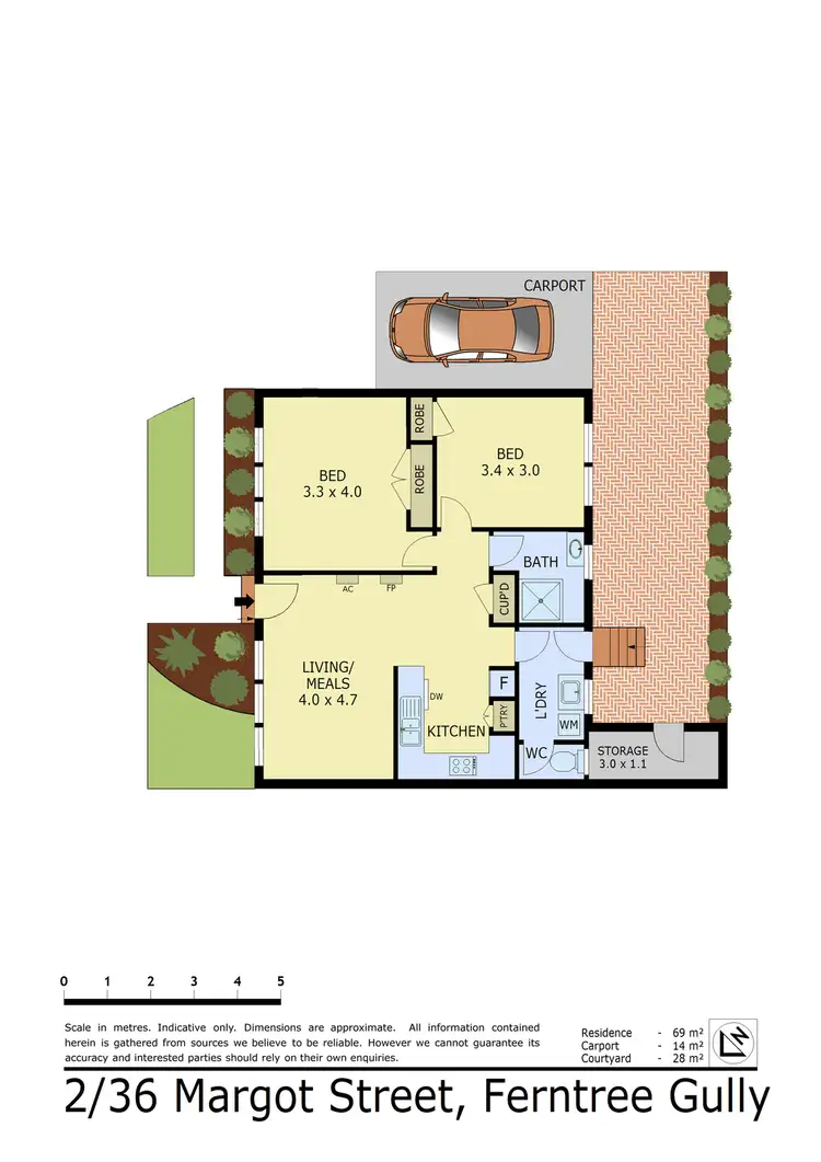 Floorplan of Homely unit listing, 2/36 Margot Street, Ferntree Gully VIC 3156