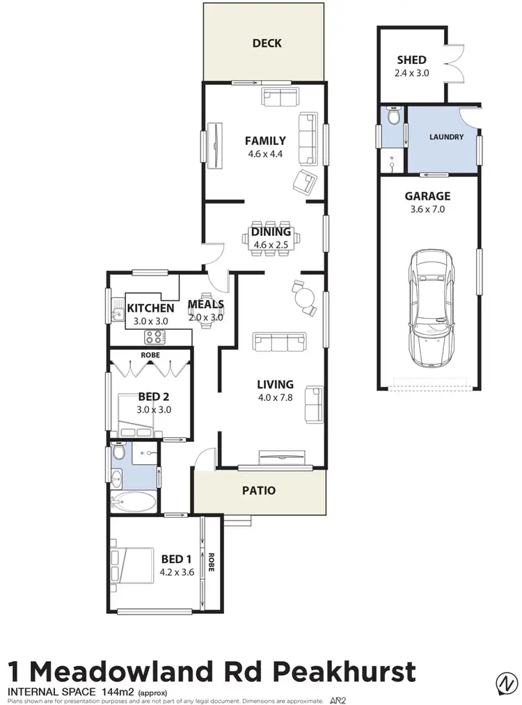 Floorplan of Homely house listing, 1 Meadowland Road, Peakhurst NSW 2210