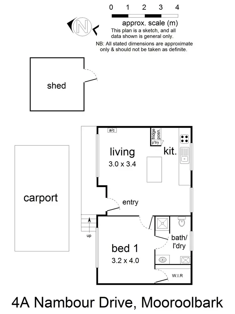 Floorplan of Homely unit listing, 4a Nambour Drive, Mooroolbark VIC 3138