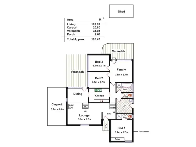 Floorplan of Homely house listing, 21 Cumberland Avenue, Modbury Heights SA 5092
