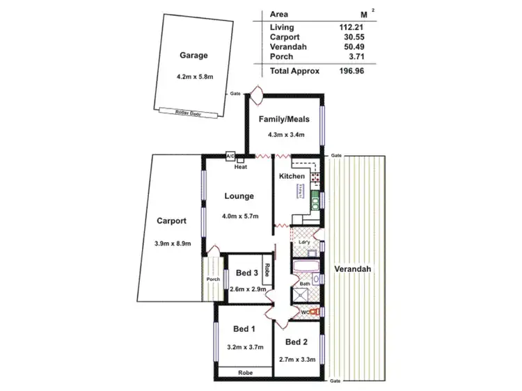 Floorplan of Homely house listing, 18 Marriott Avenue, Modbury North SA 5092