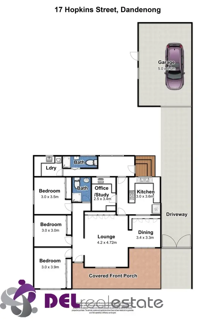 Floorplan of Homely house listing, 17 Hopkins Street, Dandenong VIC 3175