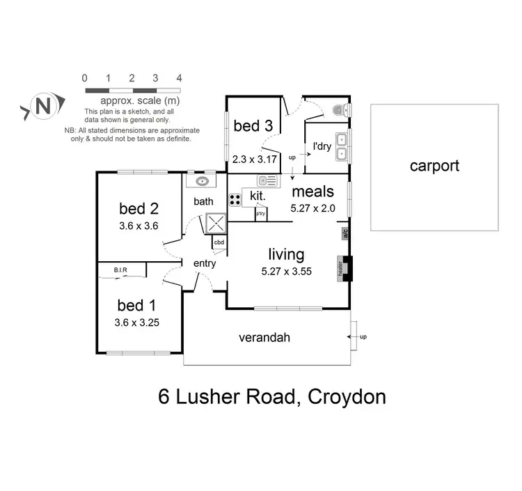 Floorplan of Homely house listing, 6 Lusher Road, Croydon VIC 3136