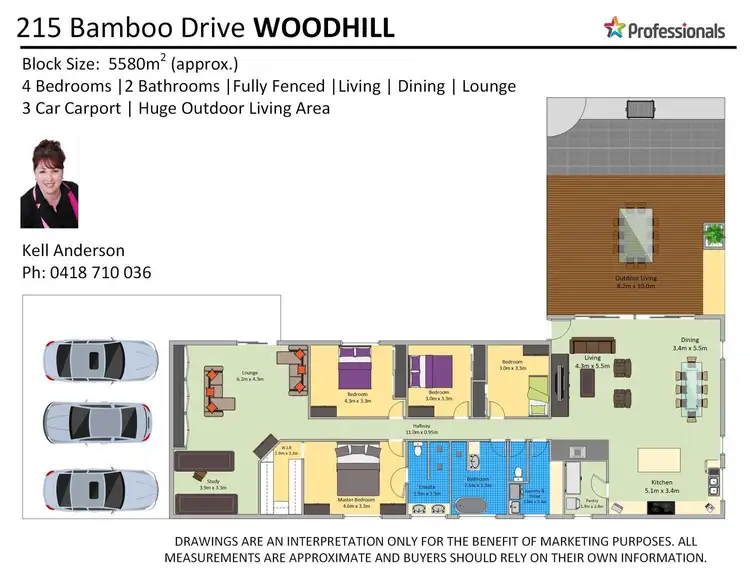 Floorplan of Homely house listing, 215 Bamboo Drive, Cedar Vale QLD 4285