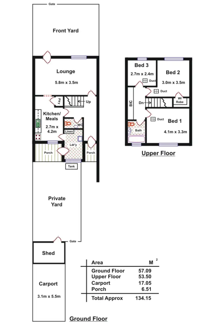 Floorplan of Homely townhouse listing, 50 Dotterel Drive, Semaphore Park SA 5019