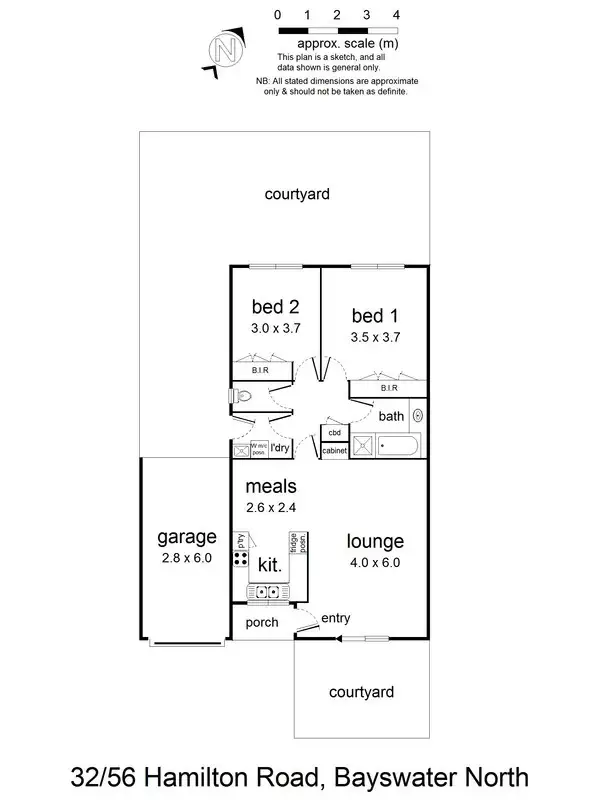 Floorplan of Homely unit listing, 32/56 Hamilton Road, Bayswater North VIC 3153