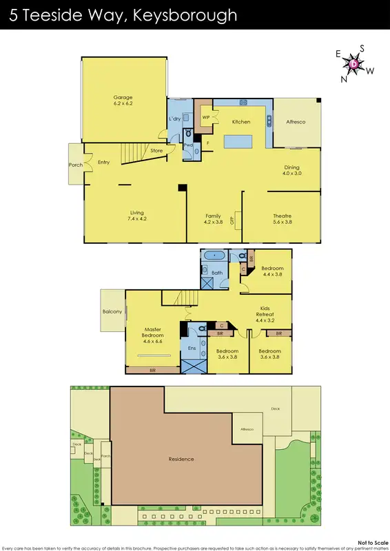 Floorplan of Homely house listing, 5 Teeside Way, Keysborough VIC 3173