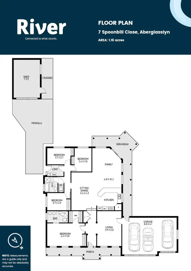 Floorplan of Homely rural property listing, 7 Spoonbill Close, Aberglasslyn NSW 2320