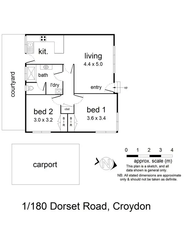 Floorplan of Homely house listing, 1/180 Dorset Road, Croydon VIC 3136