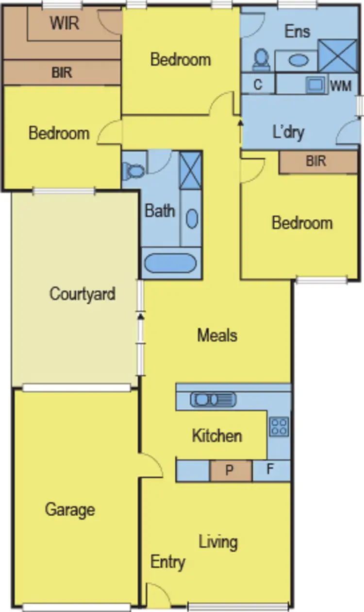 Floorplan of Homely house listing, 3/6 Solomon Court, Breakwater VIC 3219