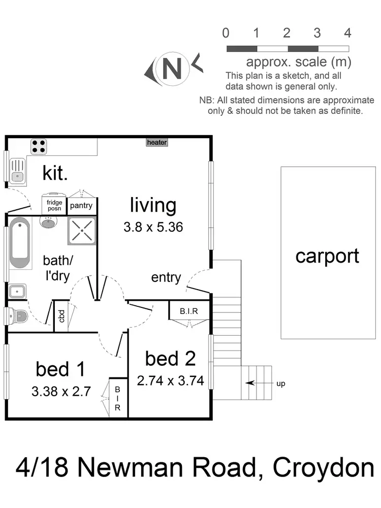 Floorplan of Homely unit listing, 4/18 Newman Road, Mooroolbark VIC 3138