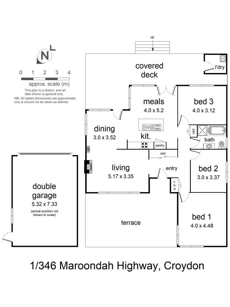Floorplan of Homely house listing, 1/346 Maroondah Highway, Croydon VIC 3136