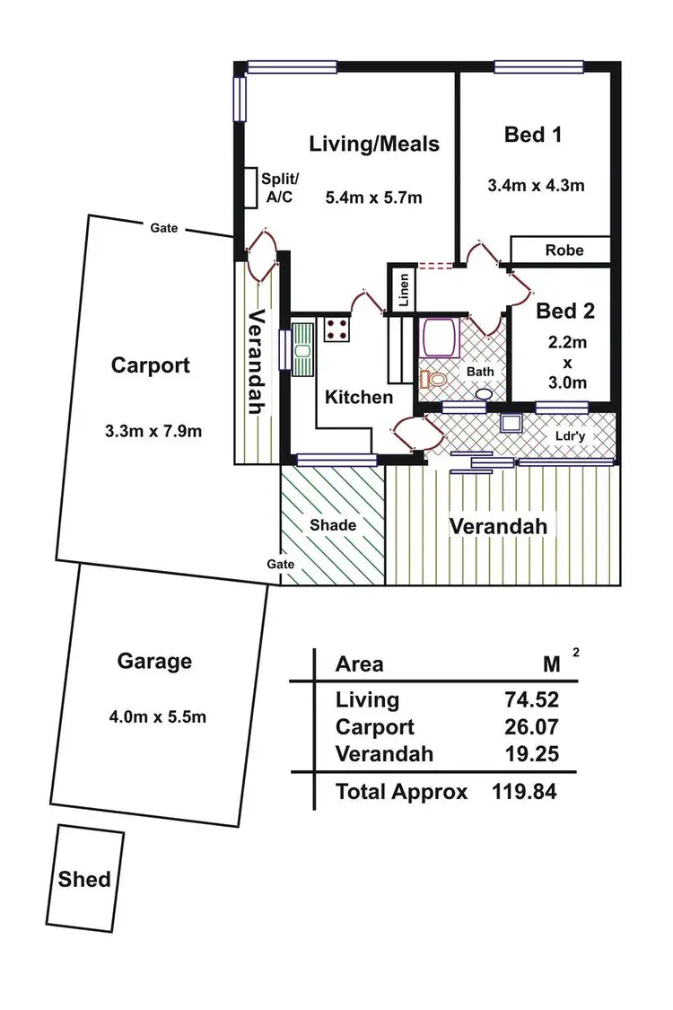 Floorplan of Homely house listing, 3/3b Leabrook Drive, Rostrevor SA 5073