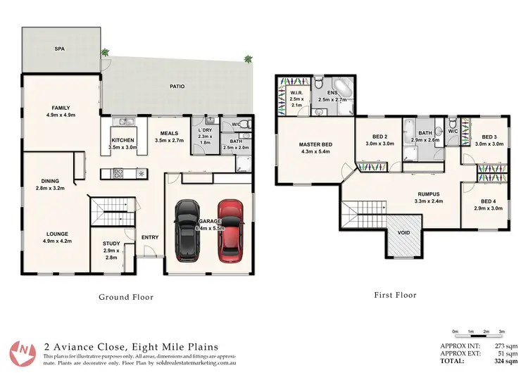 Floorplan of Homely house listing, 2 Aviance Close, Eight Mile Plains QLD 4113