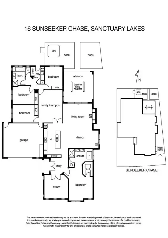 Floorplan of Homely house listing, 16 Sunseeker Chase, Sanctuary Lakes VIC 3030