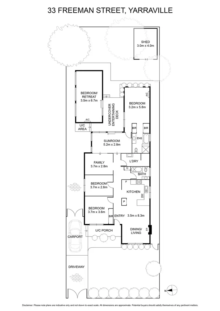 Floorplan of Homely house listing, 33 Freeman Street, Yarraville VIC 3013
