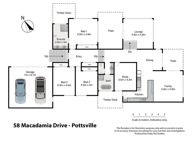 Floorplan of Homely house listing, 58 Macadamia Drive, Pottsville NSW 2489