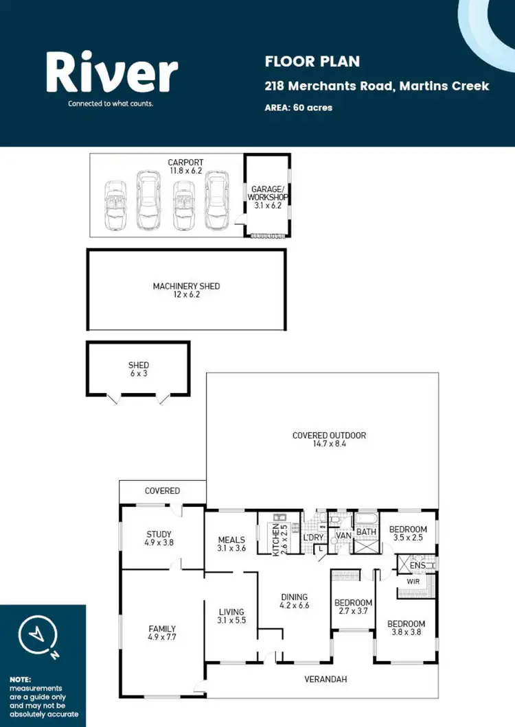 Floorplan of Homely rural property listing, 218 Merchants Road, Martins Creek NSW 2420
