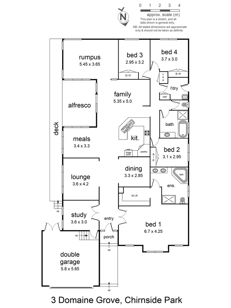 Floorplan of Homely house listing, 3 Domaine Grove, Chirnside Park VIC 3116